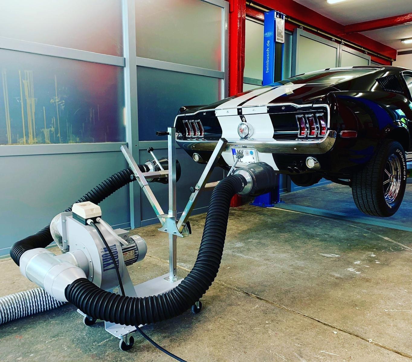 Do you have a garage shop in the USA? WORKY is the exhaust extraction